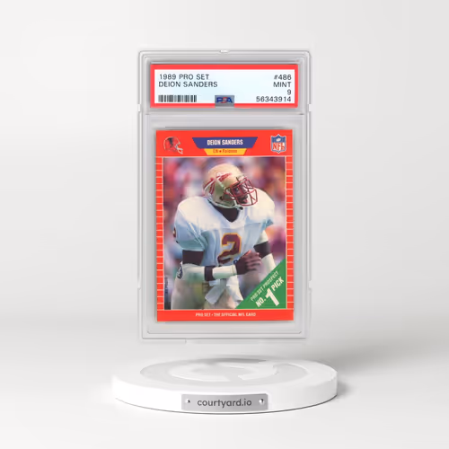 1989 Pro Set #486 Deion Sanders (PSA 9 MINT)