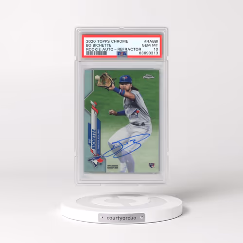 2020 Topps Chrome Rookie Autographs #RABBI Bo Bichette - Refractor (PSA 10 GEM MINT)