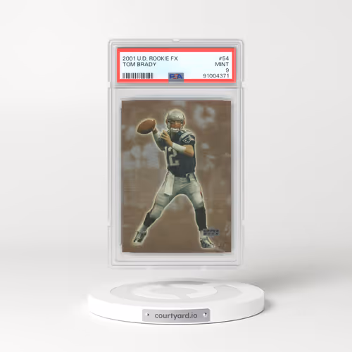 2001 Upper Deck Rookie F/X #54 Tom Brady (PSA 9 MINT)