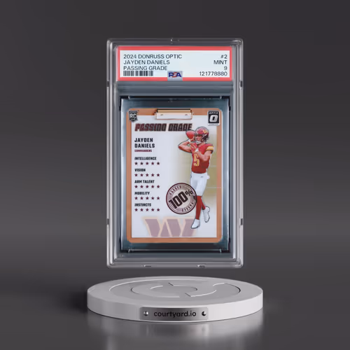 2024 Panini Donruss Optic Passing Grade #2 Jayden Daniels (PSA 9 MINT)