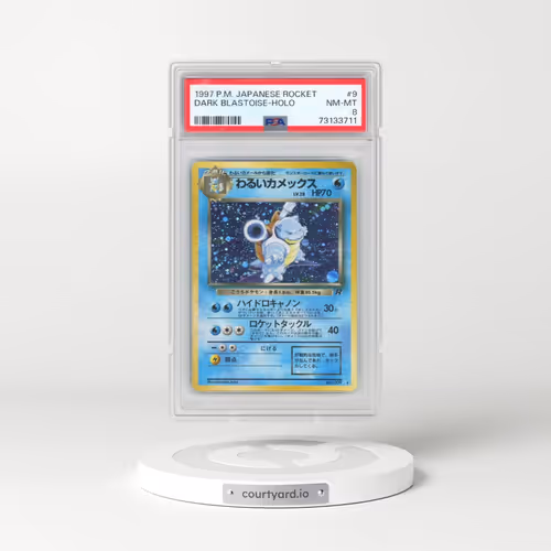 1997 Pokémon Rocket #9 Dark Blastoise - Holo (PSA 8 NM-MT)