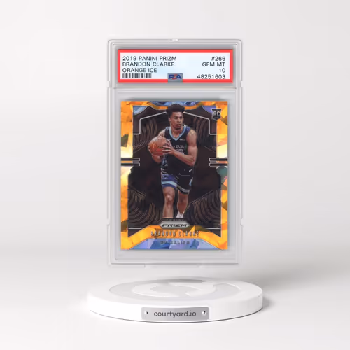 2019 Panini Prizm #266 Brandon Clarke - Orange Ice (PSA 10 GEM MINT)