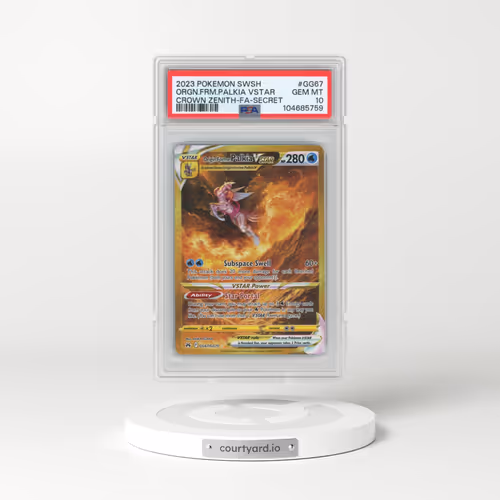 2023 Pokémon Sword and Shield Crown Zenith #GG67 Origin Forme Palkia Vstar - Full Art Secret (PSA 10 GEM MINT)