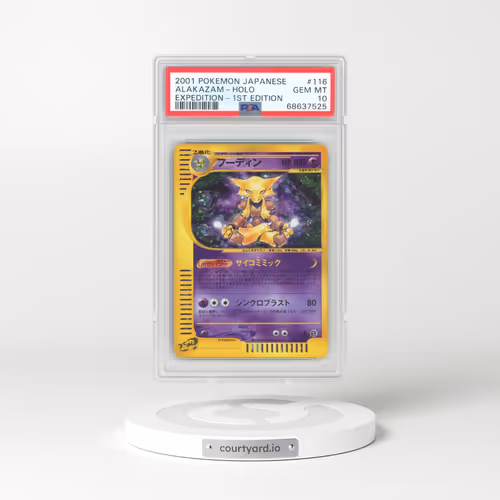 2001 Pokémon Expedition #116 Alakazam - 1st Edition Holo (PSA 10 GEM MINT)