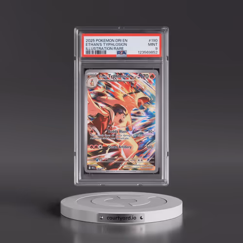2025 Pokémon Dri EN-Destined Rivals #190 Ethan's Typhlosion - Illustration Rare (PSA 9 MINT)