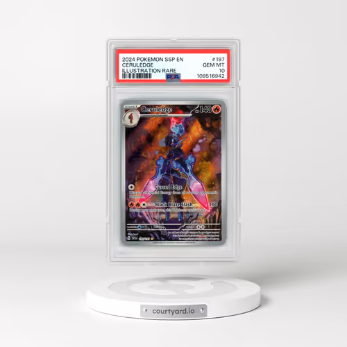 2024 Pokémon Ssp EN-Surging Sparks #197 Ceruledge - Illustration Rare (PSA 10 GEM MINT)