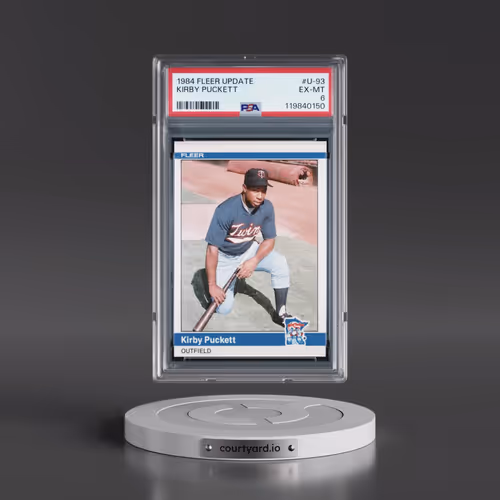1984 Fleer Update #U-93 Kirby Puckett (PSA 6 EX-MT)