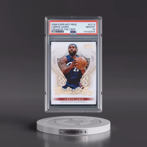 2008 Fleer Hot Prospects Cream of the Crop #CC-3 LeBron James (PSA 10 GEM MINT)