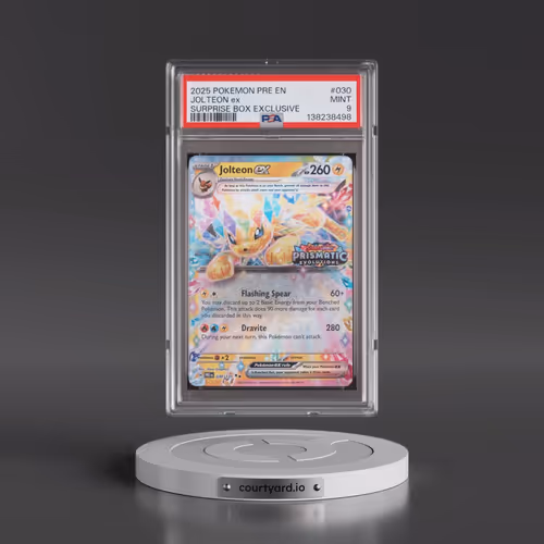 2025 Pokémon Pre EN-Prismatic Evolutions #030 Jolteon EX - Holo Surprise Box Exclusive (PSA 9 MINT)