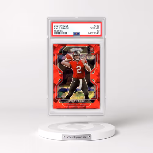 2021 Panini Prizm #339 Kyle Trask - Red Ice (PSA 10 GEM MINT)