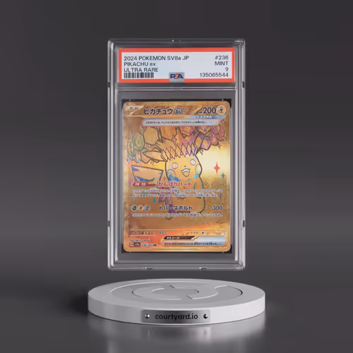2024 Pokémon Sv8a-Terastal Fest EX #236 Pikachu EX - Holo Ultra Rare (PSA 9 MINT)