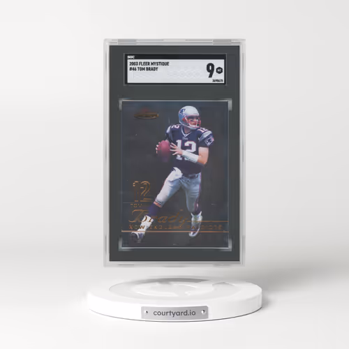 2003 Fleer Mystique #46 Tom Brady (SGC 9 MINT)