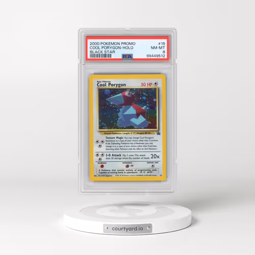 2000 Pokémon Promo Black Star #15 Cool Porygon - Holo (PSA 8 NM-MT)