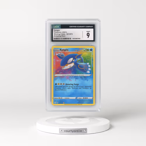 2021 Shining Fates #021/072 Kyogre - Amazing Rare (CGC 9 MINT)