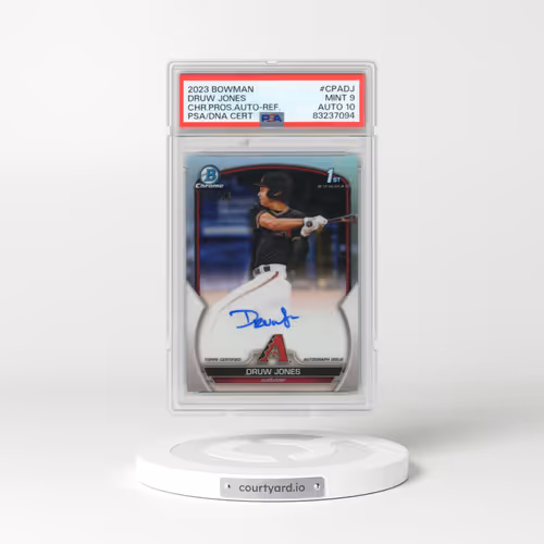 2023 Bowman Chrome Prospect Autographs #CPADJ Druw Jones - Refractor (PSA 9 MINT)