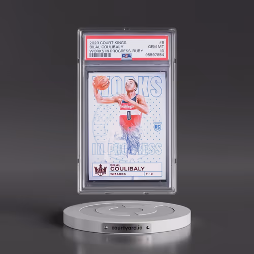 2023 Panini Court Kings Works in Progress #8 Bilal Coulibaly - Ruby (PSA 10 GEM MINT)