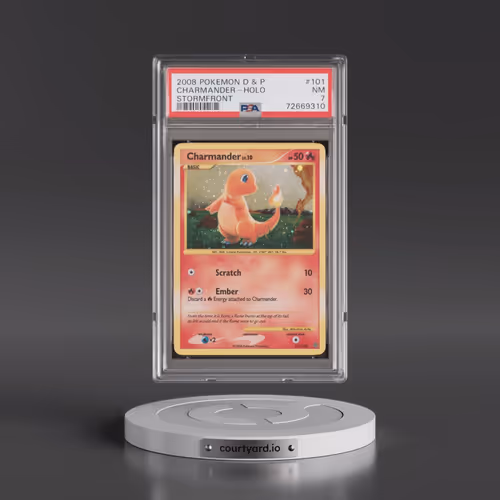 2008 Pokémon Diamond & Pearl Stormfront #101 Charmander - Holo (PSA 7 NM)