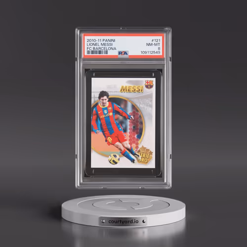 2010-11 Panini FC Barcelona #121 Lionel Messi (PSA 8 NM-MT)