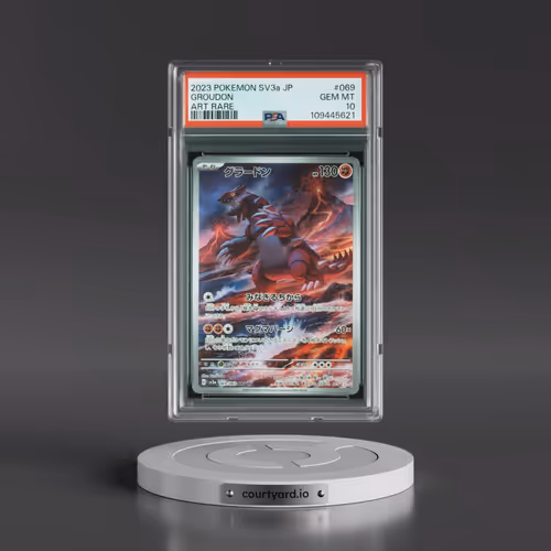 2023 Pokémon Sv3a-Raging Surf #069 Groudon - Art Rare (PSA 10 GEM MINT)