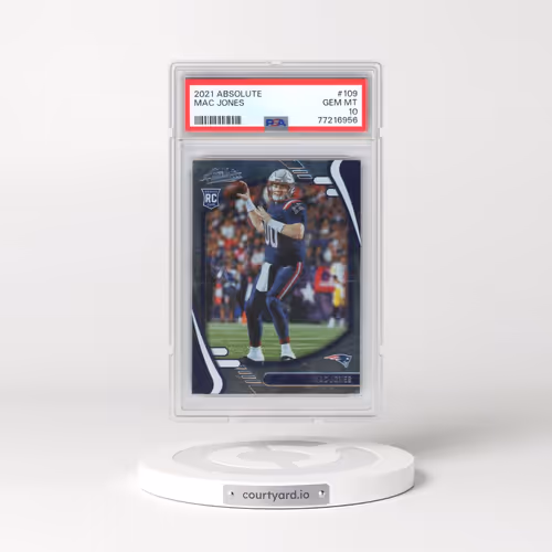 2021 Panini Absolute #109 Mac Jones (PSA 10 GEM MINT)
