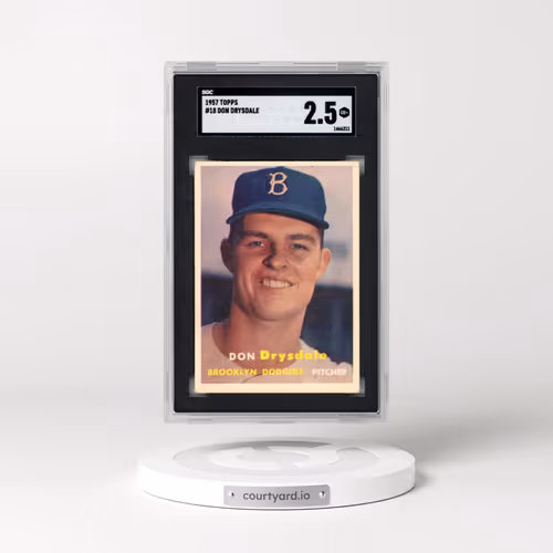 1957 Topps #18 Don Drysdale (SGC 2.5 GOOD+)