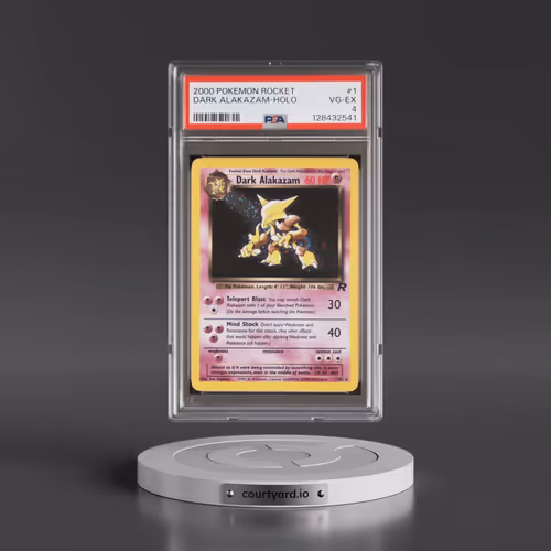 2000 Pokémon Rocket #1 Dark Alakazam - Holo (PSA 4 VG-EX)