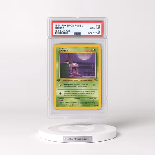 1999 Pokémon Fossil #48 Grimer - 1st Edition (PSA 10 GEM MINT)