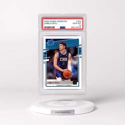 2020 Panini Donruss #202 LaMelo Ball (PSA 10 GEM MINT)