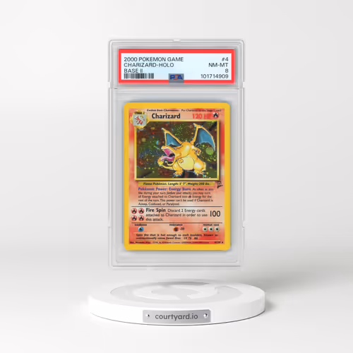 2000 Pokémon Game Base II #4 Charizard - Holo (PSA 8 NM-MT)