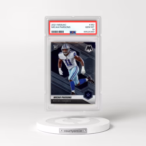 2021 Panini Mosaic #362 Micah Parsons (PSA 10 GEM MINT)