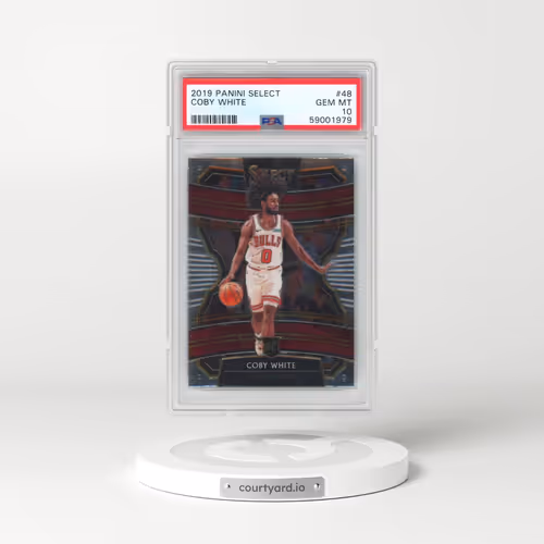 2019 Panini Select #48 Coby White (PSA 10 GEM MINT)