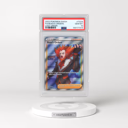 2022 Pokémon Sword & Shield Lost Origin #TG24 Boss's Orders - Full Art (PSA 10 GEM MINT)