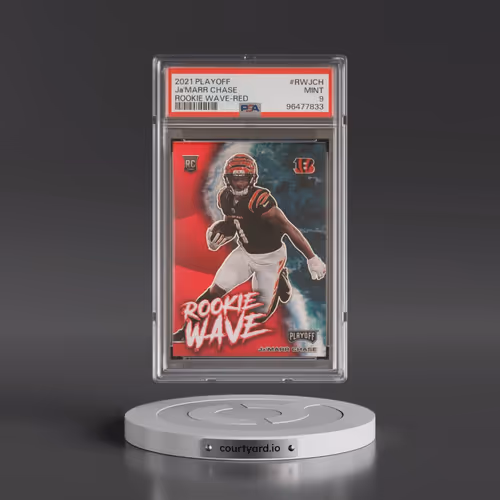 2021 Panini Playoff Rookie Wave #RWJCH JA'Marr Chase - Red (PSA 9 MINT)