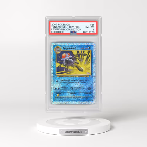 2002 Pokémon Legendary Collection #66 Tentacruel - Reverse Foil (PSA 8 NM-MT)