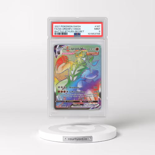 2021 Pokémon Sword & Shield Battle Styles #167 Single Strike Urshifu Vmax - Full Art Secret (PSA 9 MINT)