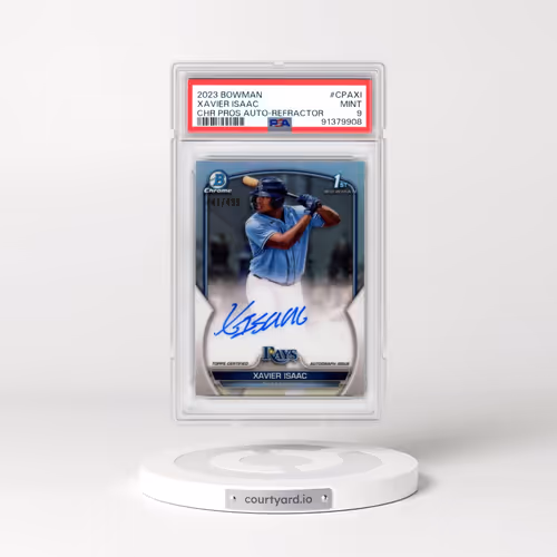 2023 Bowman Chrome Prospect Autographs #CPAXI Xavier Isaac - Refractor (PSA 9 MINT)