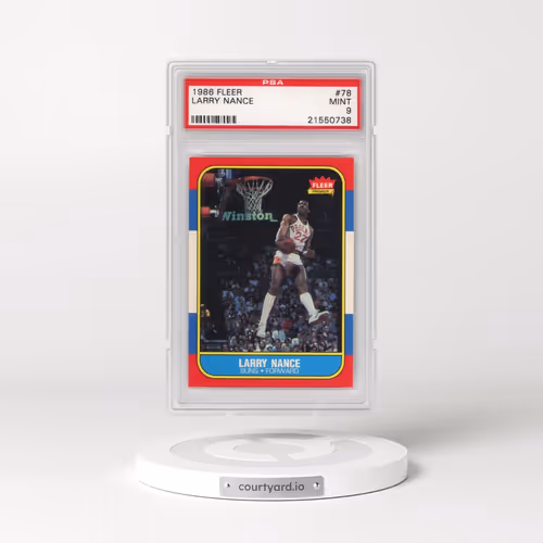 1986 Fleer #78 Larry Nance (PSA 9 MINT)
