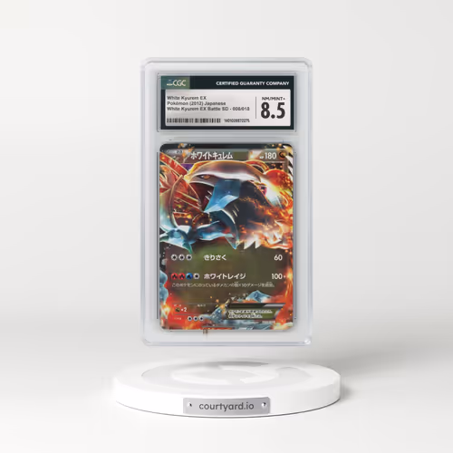 2012 White Kyurem EX Battle Strength Deck #008/018 White Kyurem EX - Holo (CGC 8.5 NM-MT+)