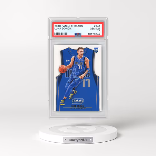 2018 Panini Threads #141 Luka Doncic (PSA 10 GEM MINT)