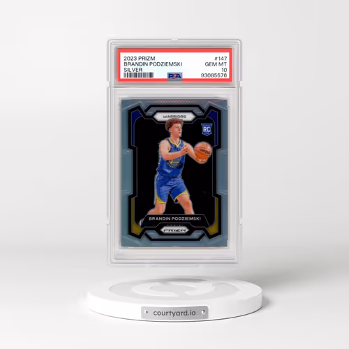 2023 Panini Prizm #147 Brandin Podziemski - Silver Prizm (PSA 10 GEM MINT)