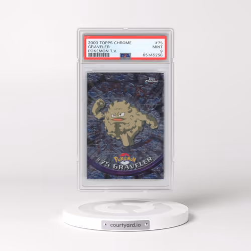 2000 Topps Chrome Pokémon T.V. #75 Graveler (PSA 9 MINT)