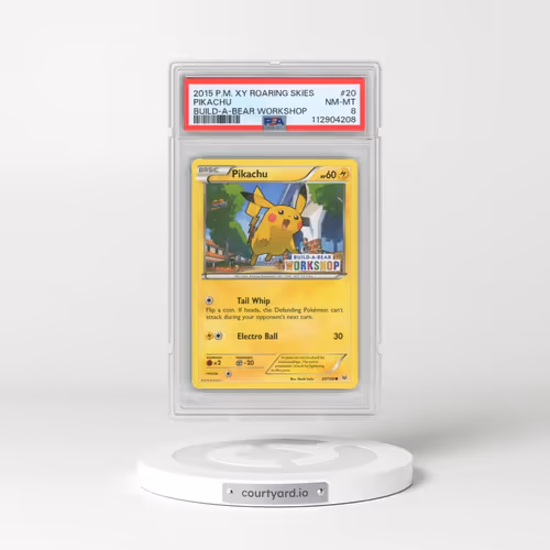 2015 Pokémon XY Roaring Skies #20 Pikachu - Build-A-Bear Workshop (PSA 8 NM-MT)