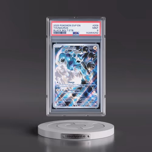 2025 Pokémon Svp EN-SV Black Star Promo #209 Thundurus - Black Bolt Elite Trainer Box (PSA 9 MINT)