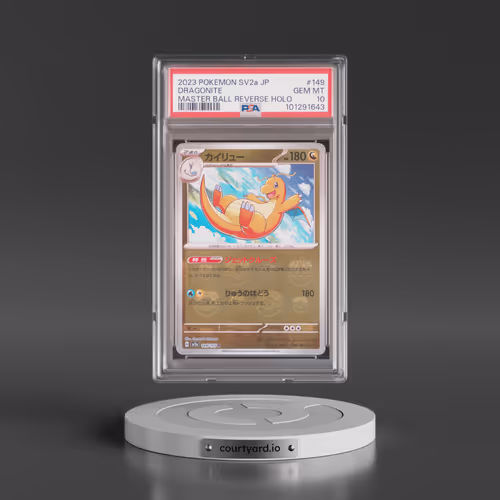 2023 Pokémon Sv2a-Pokemon 151 #149 Dragonite - Reverse Holo Master Ball (PSA 10 GEM MINT)