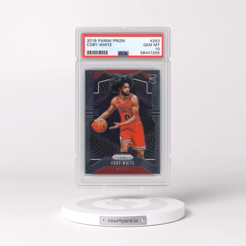 2019 Panini Prizm #253 Coby White (PSA 10 GEM MINT)