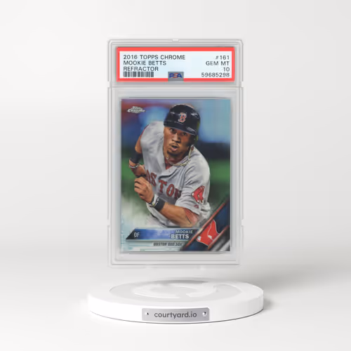 2016 Topps Chrome #161 Mookie Betts - Refractor (PSA 10 GEM MINT)