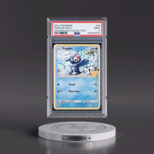 2021 Pokémon Mcdonald's Collection #23 Popplio - Holo (PSA 9 MINT)