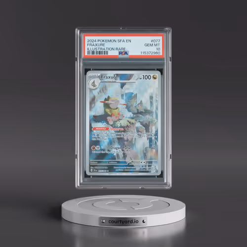 2024 Pokémon Sfa EN-Shrouded Fable #077 Fraxure - Illustration Rare (PSA 10 GEM MINT)