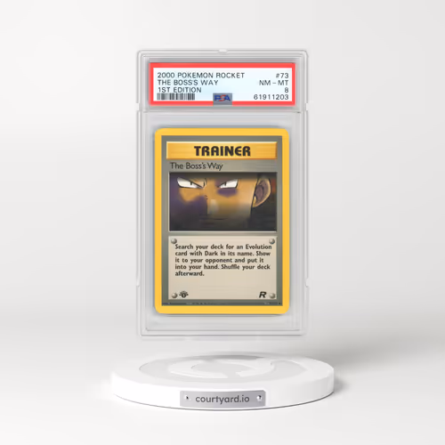 2000 Pokémon Rocket #73 The Boss's Way - 1st Edition (PSA 8 NM-MT)