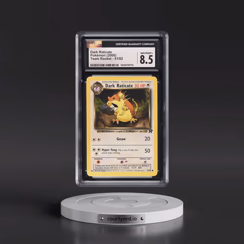 1999 Team Rocket #51/82 Dark Raticate (CGC 8.5 NM-MT+)